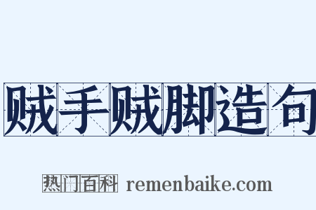 贼手贼脚造句是什么意思的图片